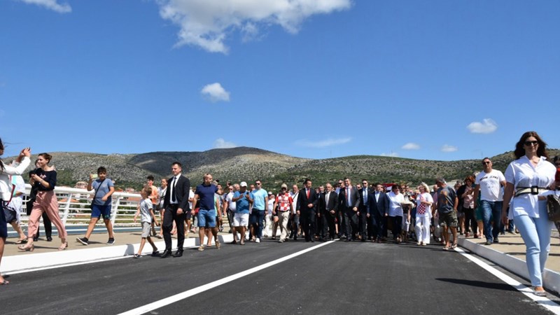Predsjednik Vlade pustio u promet novi čiovski most 
